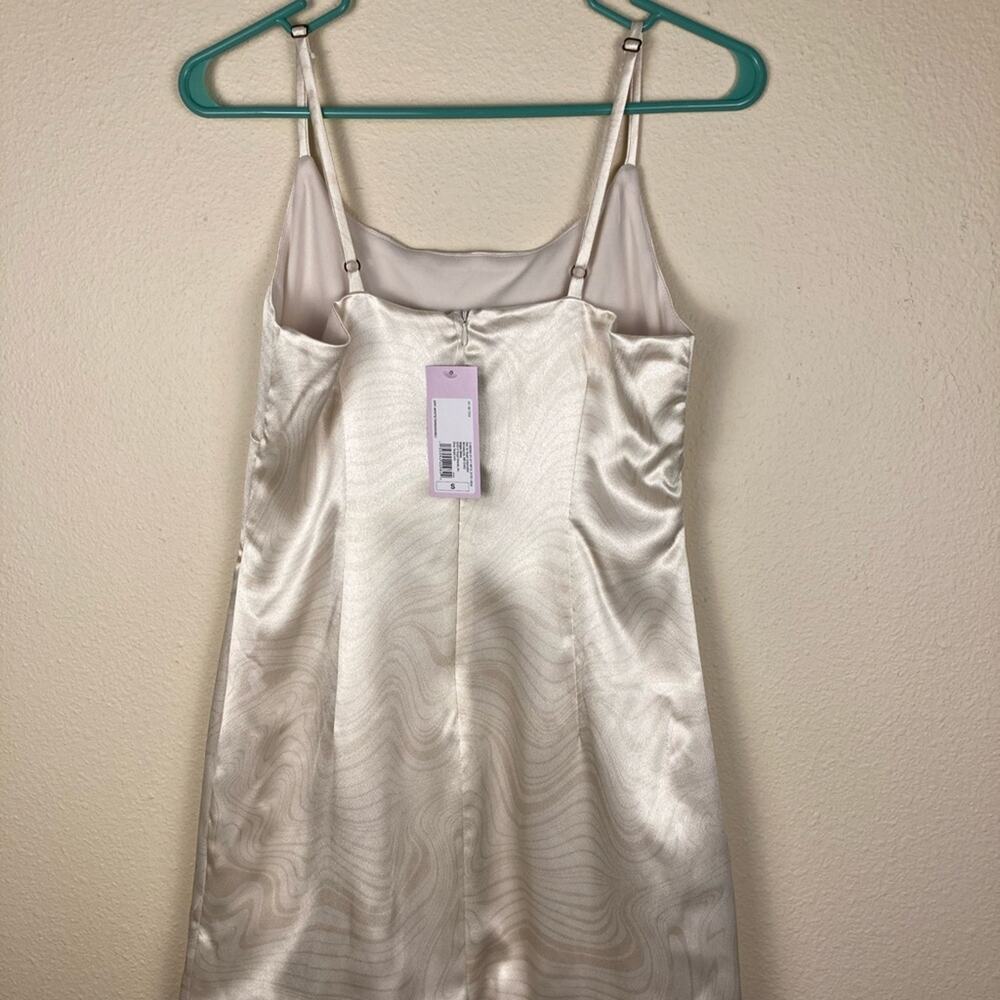 Wild Fable Woman’s Sundress Size Large Off White Swirly Print Lined - Picture 4 of 6